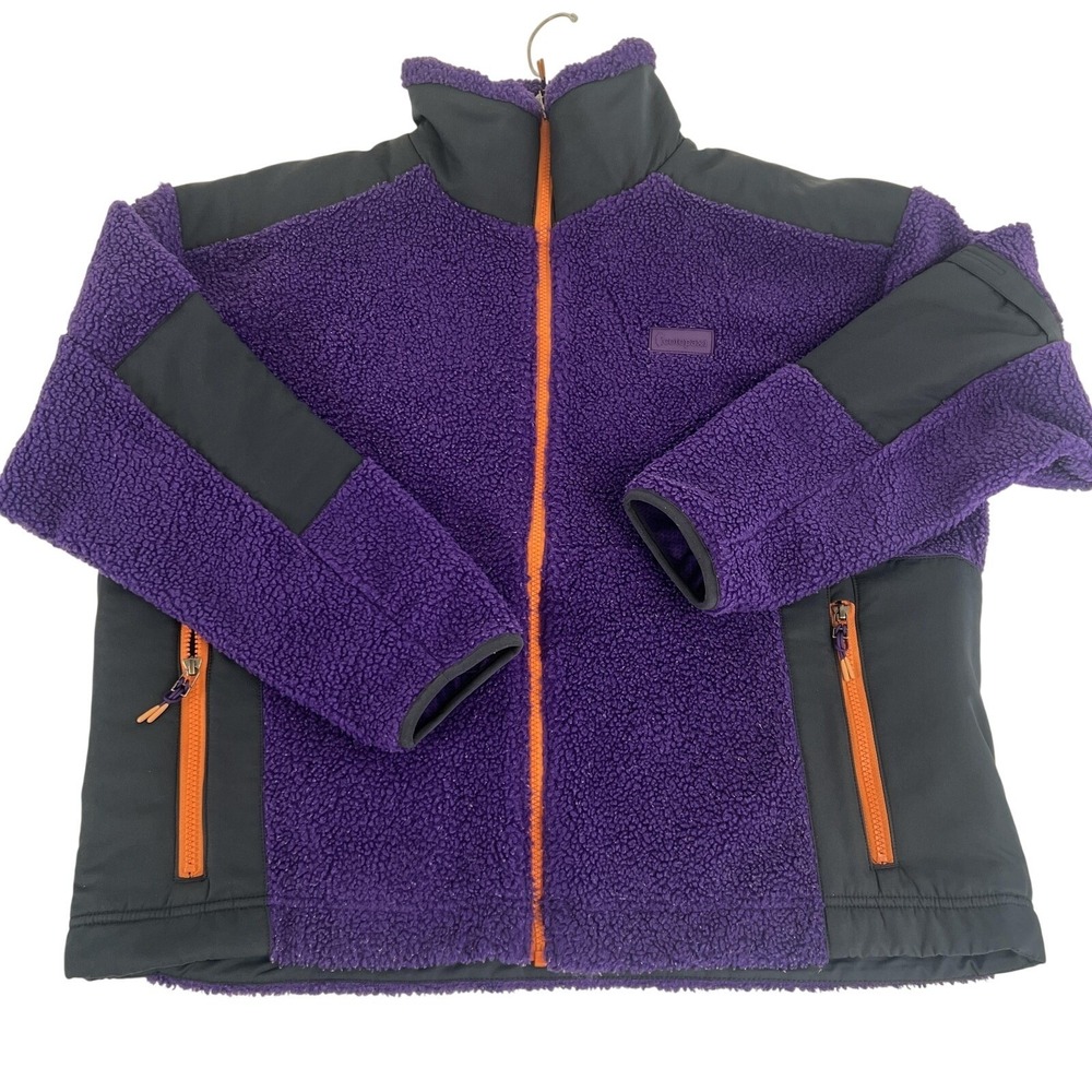 Cotopaxi Jacket Mens Large Purple Sherpa Fleece Full Zip Colorblock Hiking - Picture 5 of 16